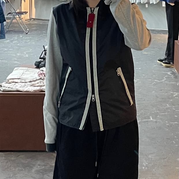 아르마니진스 슬리브 봄버자켓 H1393