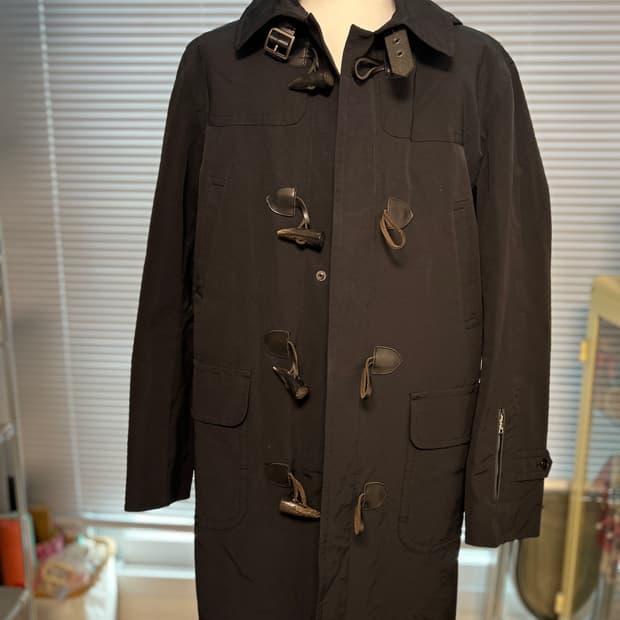 SOPHNET 소프넷 샤이닝 나일론 후디드 더플코트 L