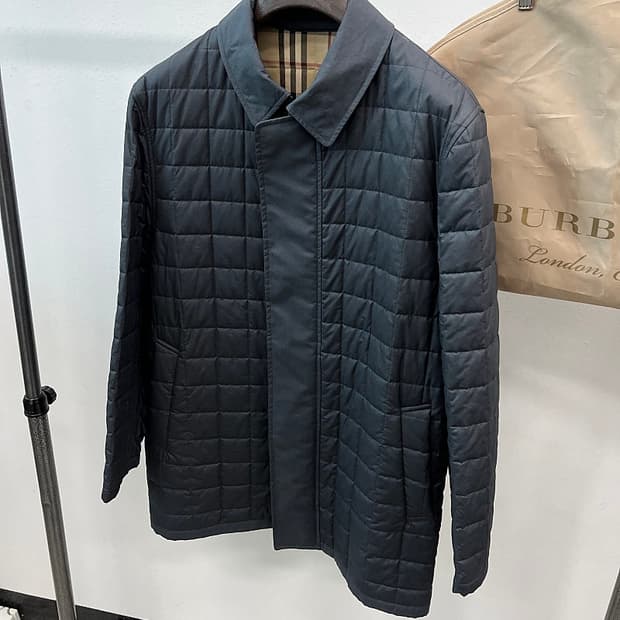 105) 버버리 런던 왁스 퀼팅자켓 
