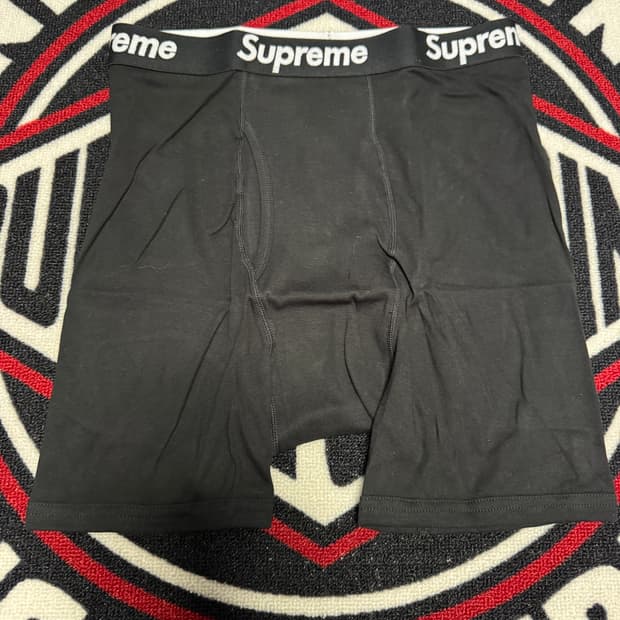 슈프림 헤인즈 복서 브리프 블랙 낱개 판매