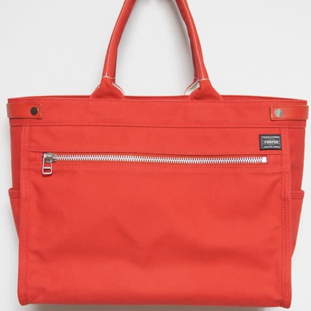 포터 정품 세련된 토트백 레드