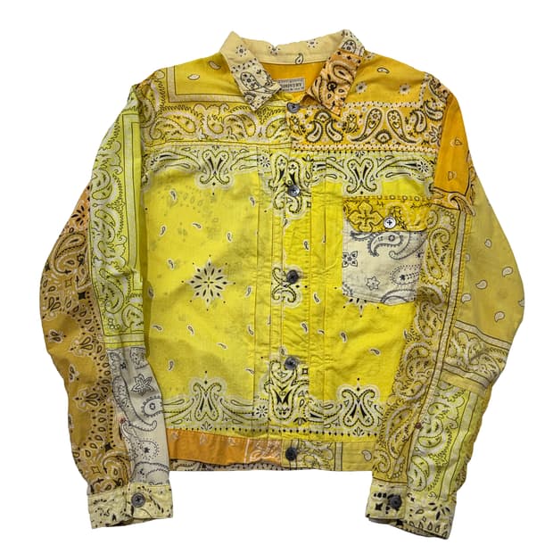 캐피탈 거즈 반다나 패치워크 자켓 옐로우