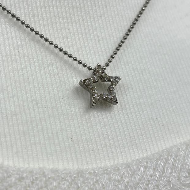실버 별 목걸이