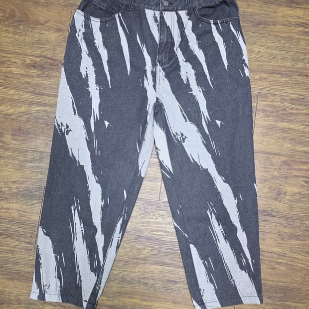 낫4너드 디아그날패턴 팬츠