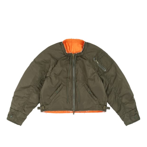 프로젝트gr 리컨스트럭티드 카키 봄버 자켓 2