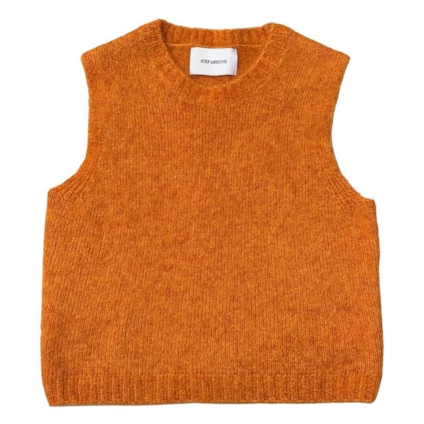 STEP AROUND 알파카 니트 베스트 F