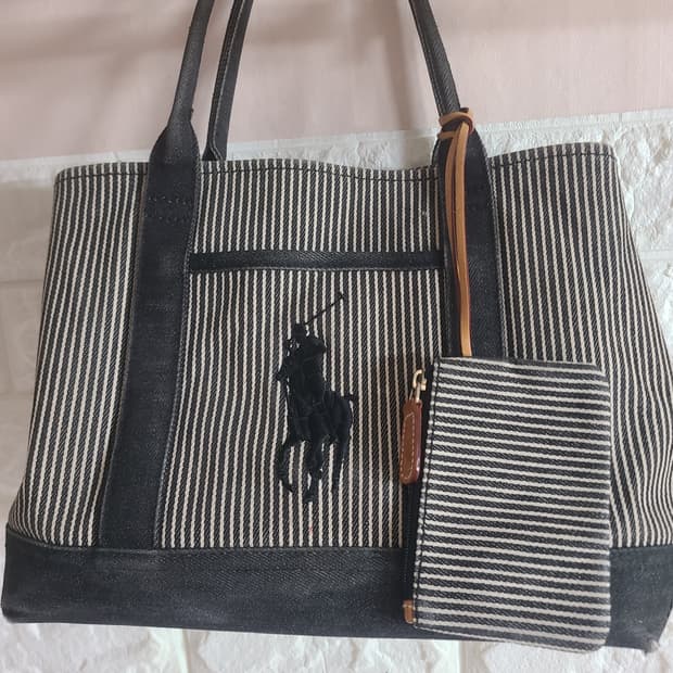 (희귀템)올드스쿨 폴로 랄프로렌 토트백