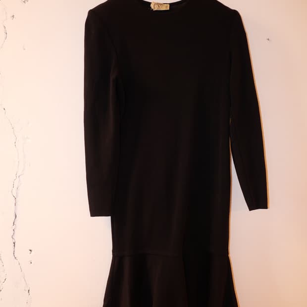 Valentino Studio shoulder-padded knit dr