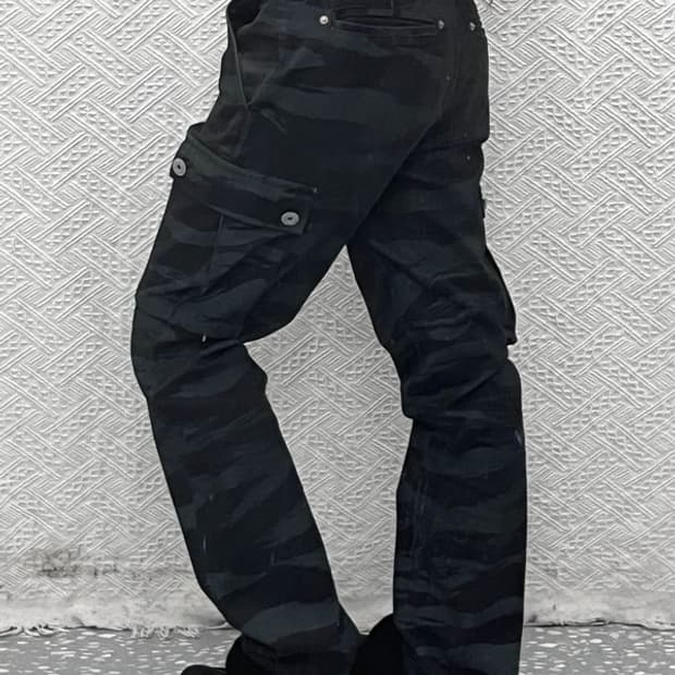 누드본즈 올드스쿨 스트릿 카모플라주 카고팬츠 M C09638