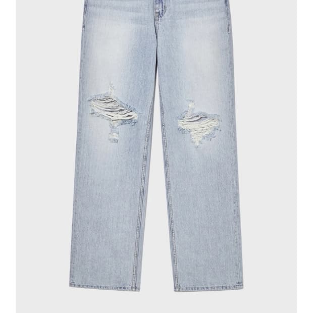 글로니 Glowny 95 Destroyed Straight jean