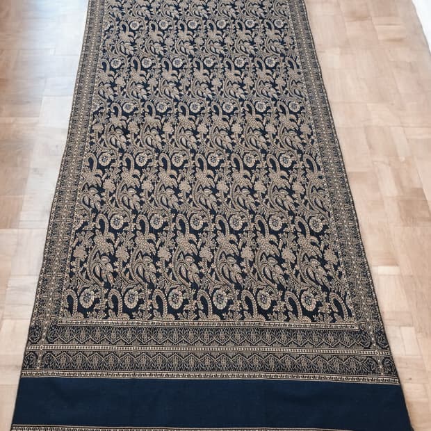 빈티지 이집트 페이즐리 태피스트리 러그 커페트