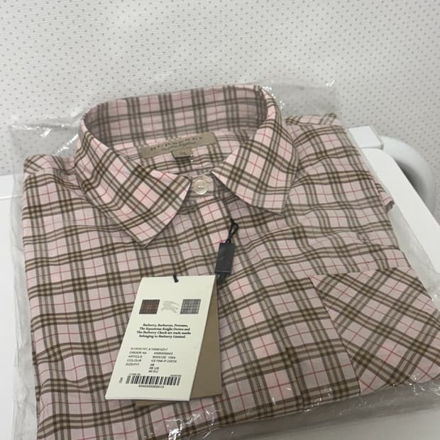 버버리 체크 셔츠 완전 새상품