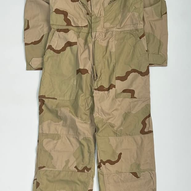 [M] 미군 3컬러 데저트 카모 메카닉 정비복 점프수트 군복