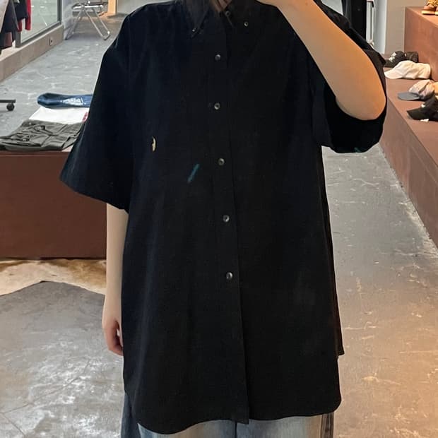 폴로 랄프로렌 블랙 반팔 셔츠 H2448