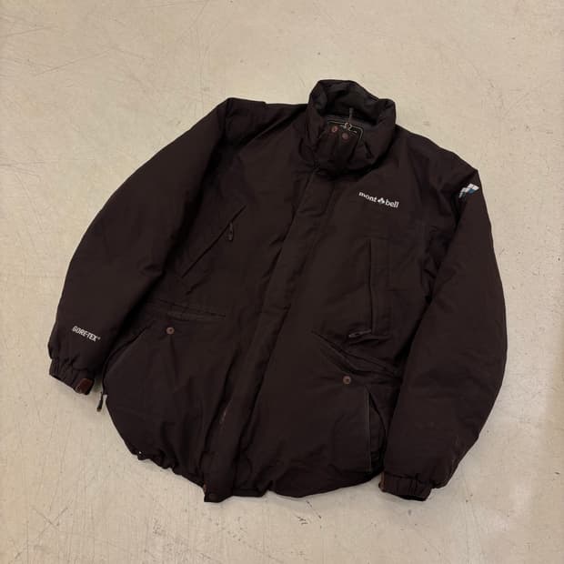 몽벨 브라운 고어텍스 구스다운 패딩