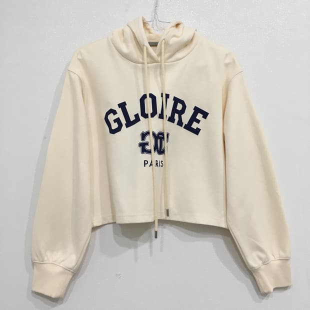 24 GCUT 지컷 크롭 후드 티셔츠