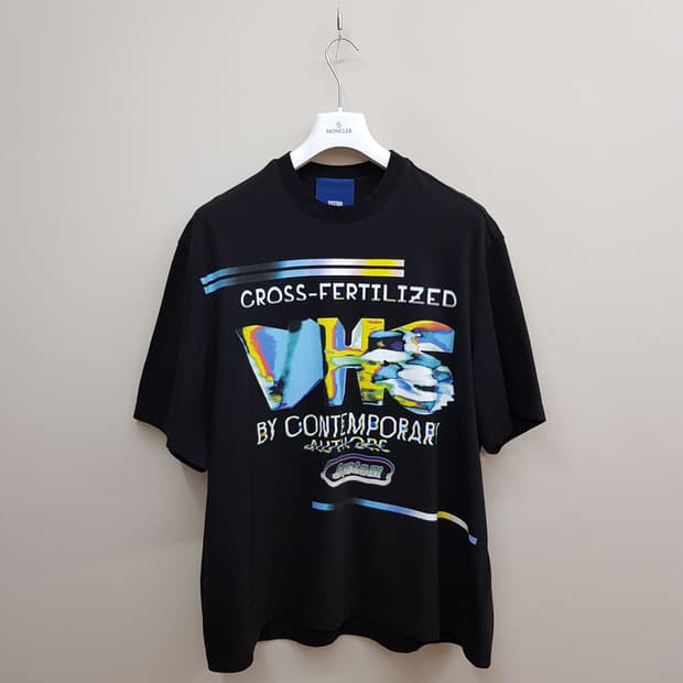 한섬 시스템옴므 그래픽 프린트 반팔 티셔츠 95사이즈