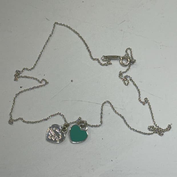 티파니앤코 더블 하트 목걸이 