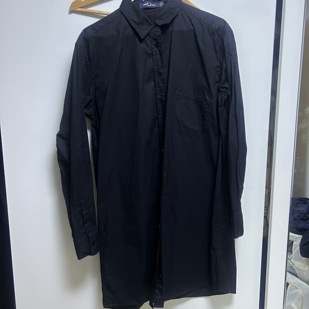 프레드페리 블랙 셔츠 원피스