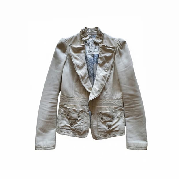 Vintage 램스킨 레더 자켓