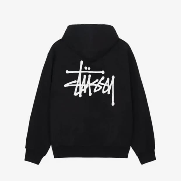 스투시 베이직 로고 후드티 XXL