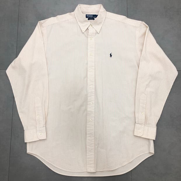 폴로 랄프로렌 시어서커 스트라이프 blake 셔츠 L