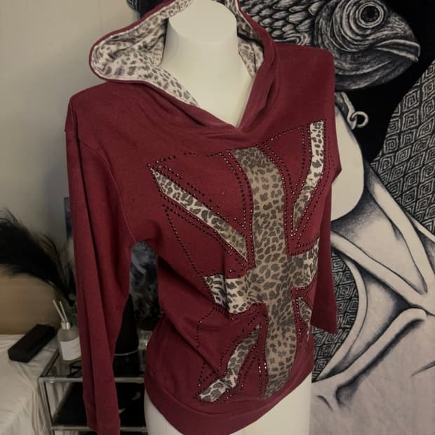 Gyaru leopard hoodie