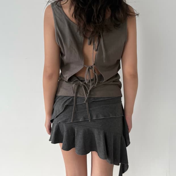 ribbon sleeveless 