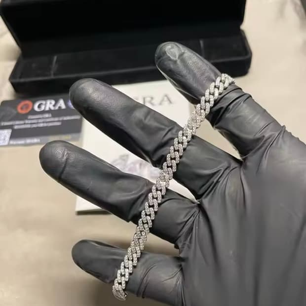 모이사나이트vvs 쿠반체인 6mm 주문제작