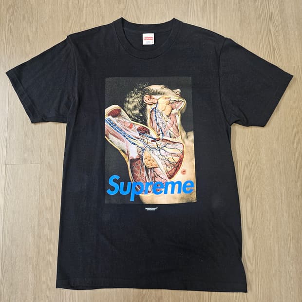 슈프림 언더커버 16FW 아나토미 해부 반팔 블랙