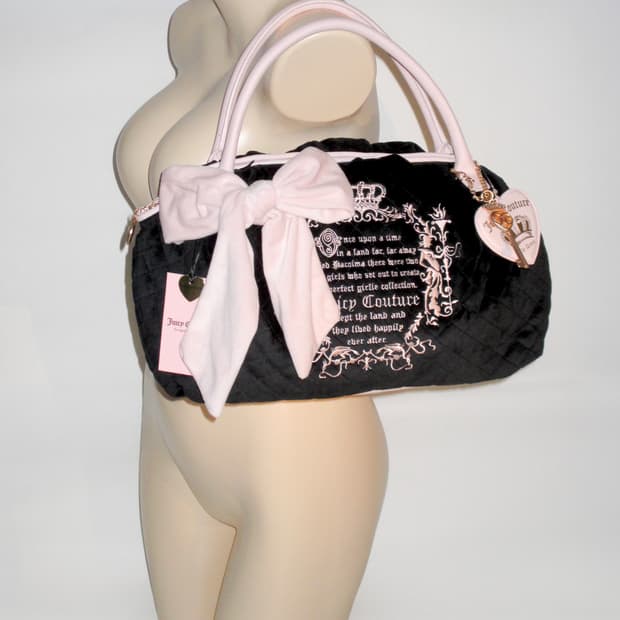 쥬시 꾸뛰르 원스어폰어타임 발레백 스타일 퀼팅 숄더백