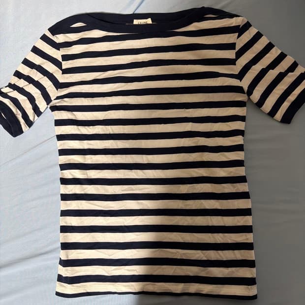 셀린느 20SS Navy Border tee by.에디슬리먼