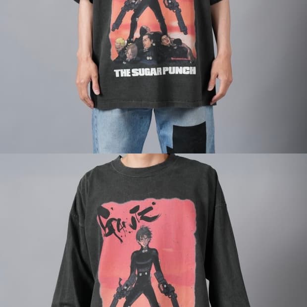[구매] 슈가펀치 x 간츠 반팔 티셔츠, 롱슬리브 sugar punch