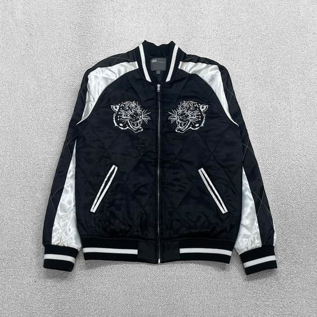 아소스 Asos 타이거 자수 스카잔 자켓