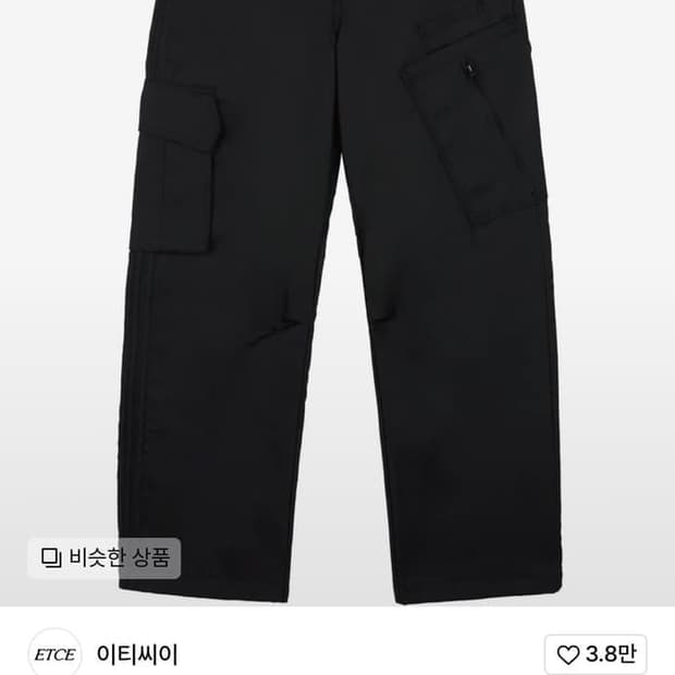 ETCE 언밸런스 카고 밴츠 L