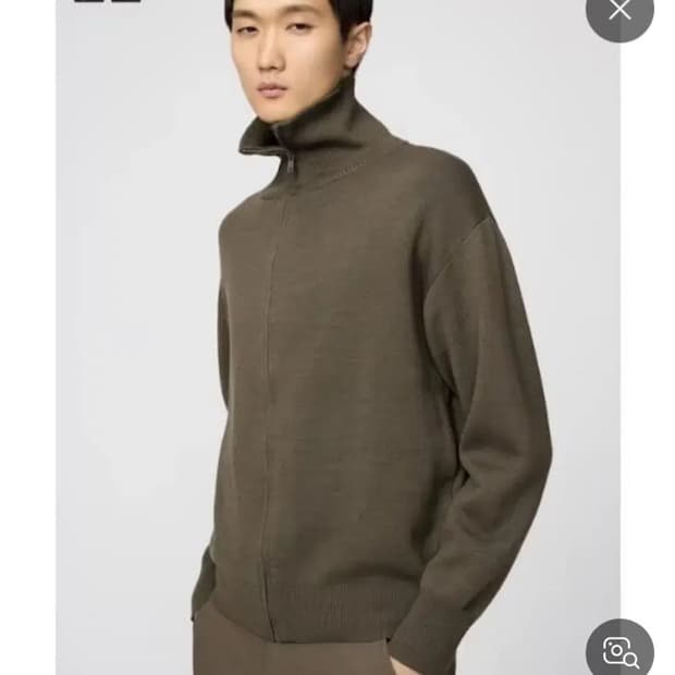 유니클로U 더블페이스집업재킷