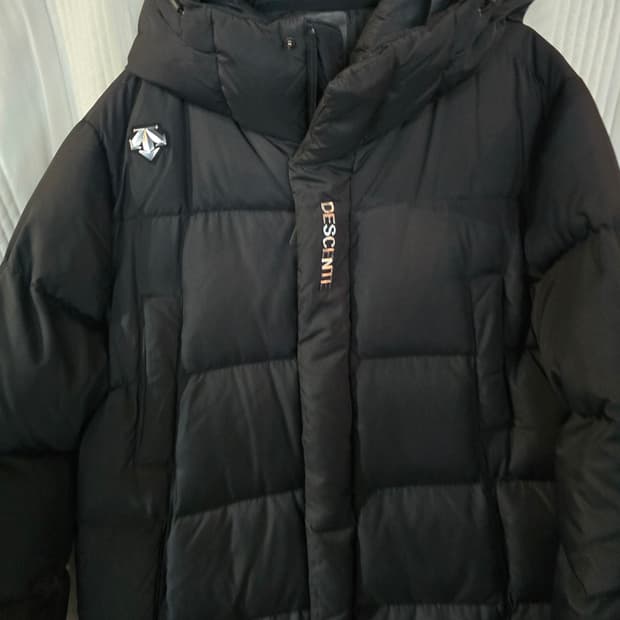 데상트 오리털 롱패딩 