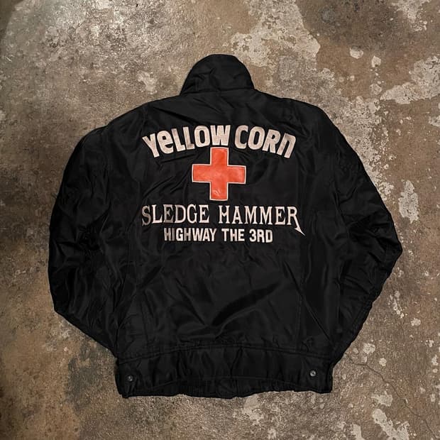 옐로우콘 패딩 봄버 자켓 (105)