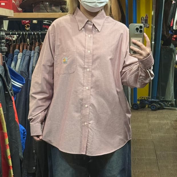 [HI] 칼하트 긴팔셔츠 핑크 