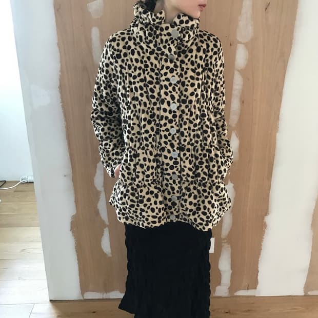 vintage leopard pattern jumper
