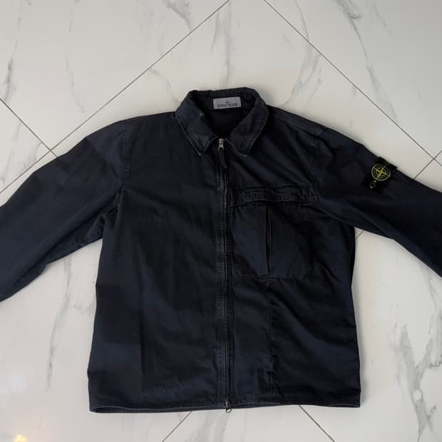 [24FW/L] 스톤아일랜드 워디드 코튼 캔버스 오버셔츠 자켓 백화점판