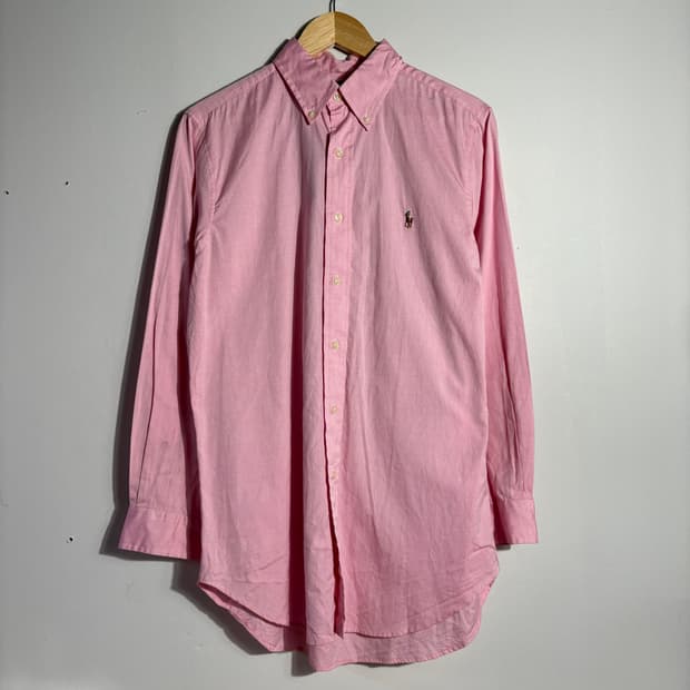 폴로 랄프로렌 핑크 버튼다운 코튼 셔츠 (무료배송)