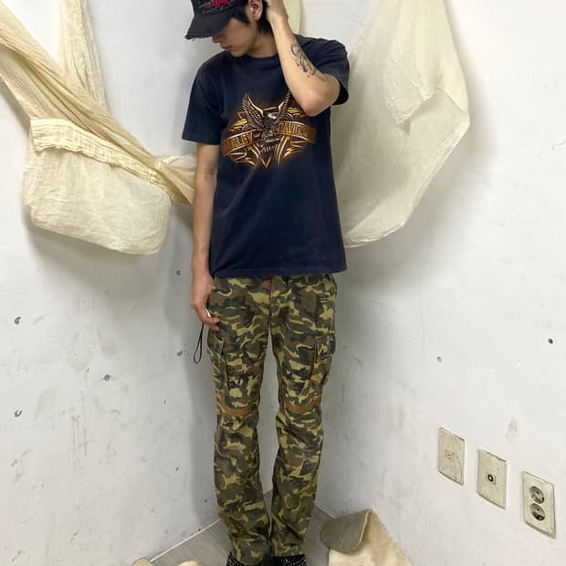 [Harley Davision]Eagles Print Tee
