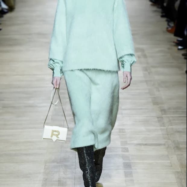 Rochas 로샤스 알파카 민트 탑 블라우스 니트 