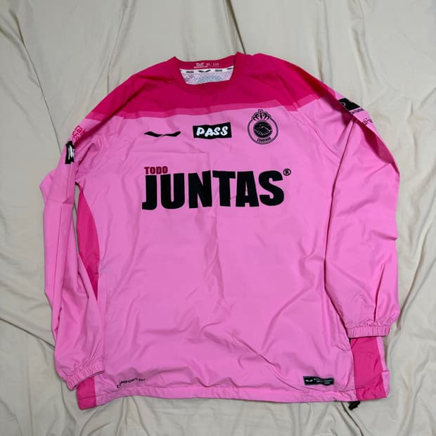 메쉬이너 윈드브레이커 로얄넥 콤비나르 2021핑크