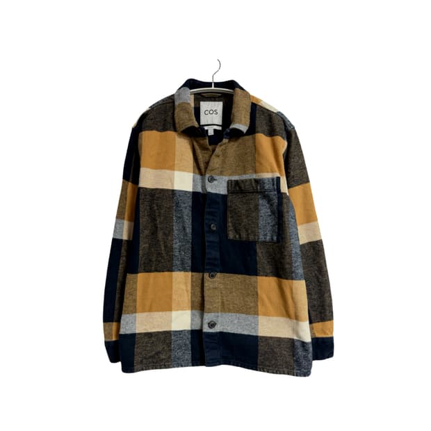 COS 릴랙스드 핏 체크 오버셔츠