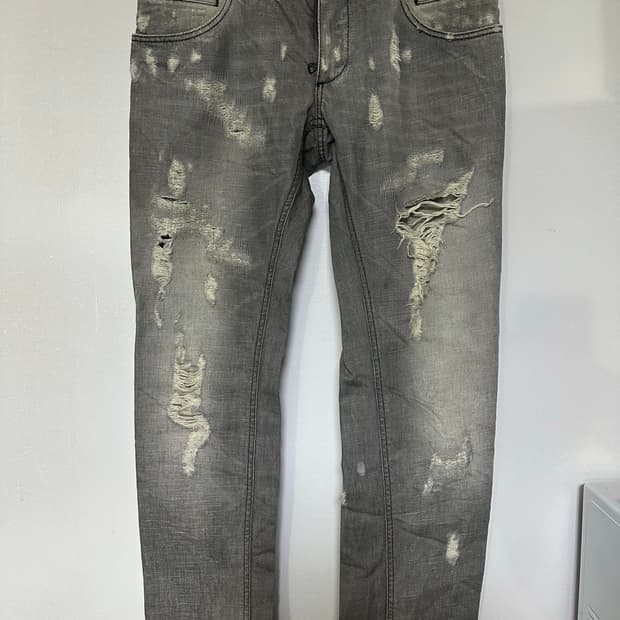 돌체앤가바나 데미지 청바지