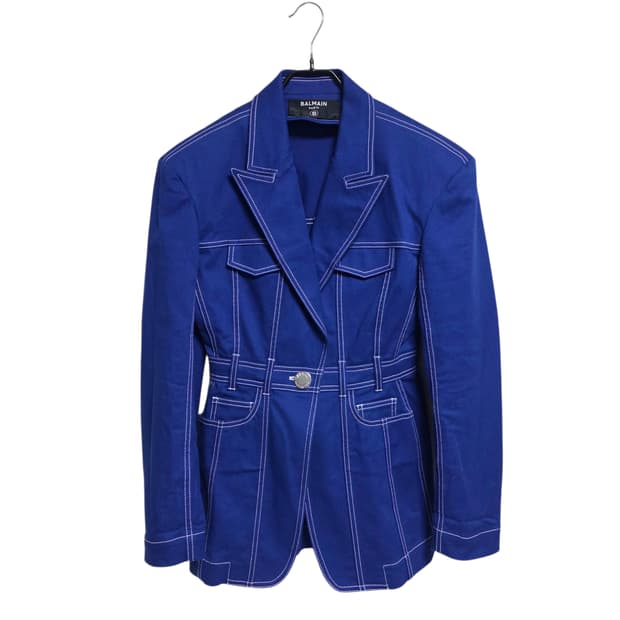 발망 여성 오버사이즈드 데님 자켓