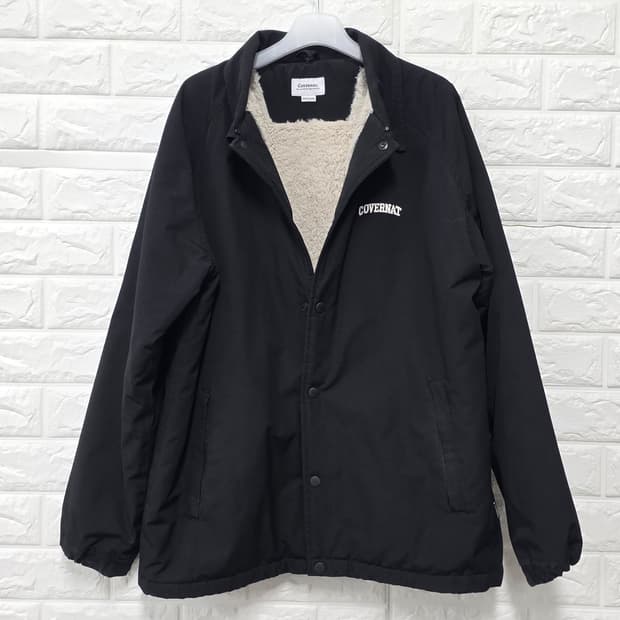 택포// 커버낫 블랙 양털 코치자켓 M