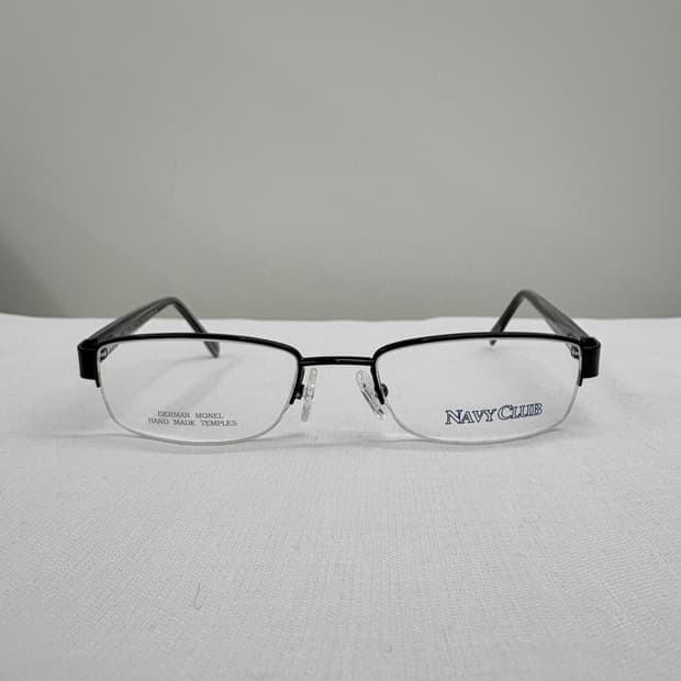 NAVY CLUB 그레이 반무테 빈티지안경